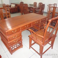 特价直销东阳红木家具　供**紫檀1.8米明轩办公桌