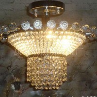 现代水晶吊灯 大厅圆形水晶灯卧室餐厅灯吸顶圆球水晶灯