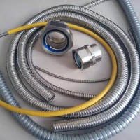 福莱通Φ12镀锌包塑金属软管电缆电线保护管光纤布线柔性金属护套管单勾穿线管
